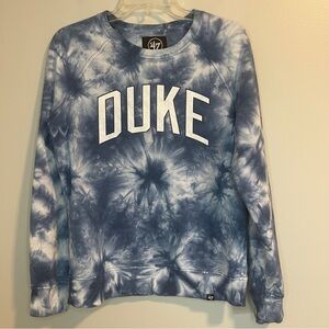 47 Blue and White Tie-Dye Top